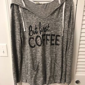 Comfy tee shirt hoodie